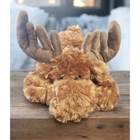 Unipak Designs Chuddles Floppy Moose 15" Soft Plush Stuffed Toy Winter Holiday - Picture 1 of 12
